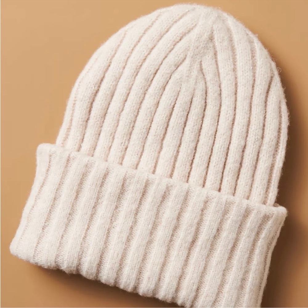 Maeve Anthropologie Cozy Ribbed Knit Beanie